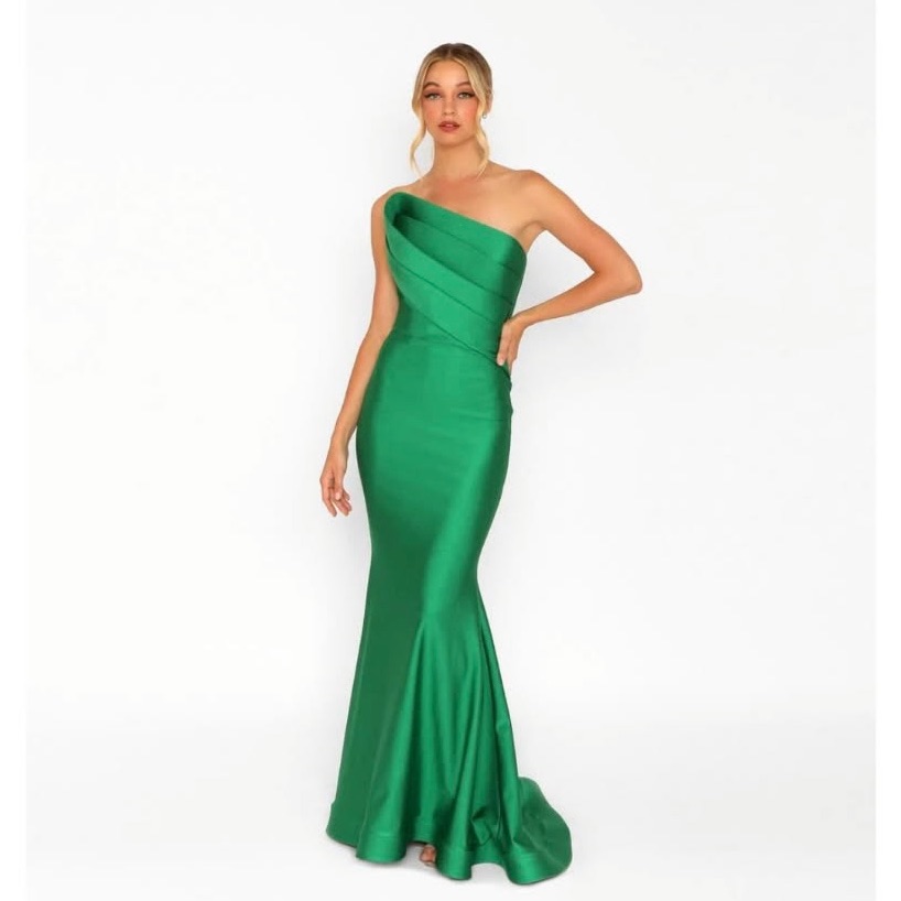Nikole Bakti Evening Dress - Cocktail Spring 7082 - Kelly Green Sz 4
